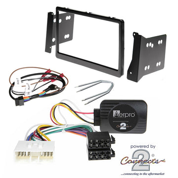 AERPRO Double Din Black Install Kit To Suit Holden - Commodore Vt, Vx & Vu - FP8018K