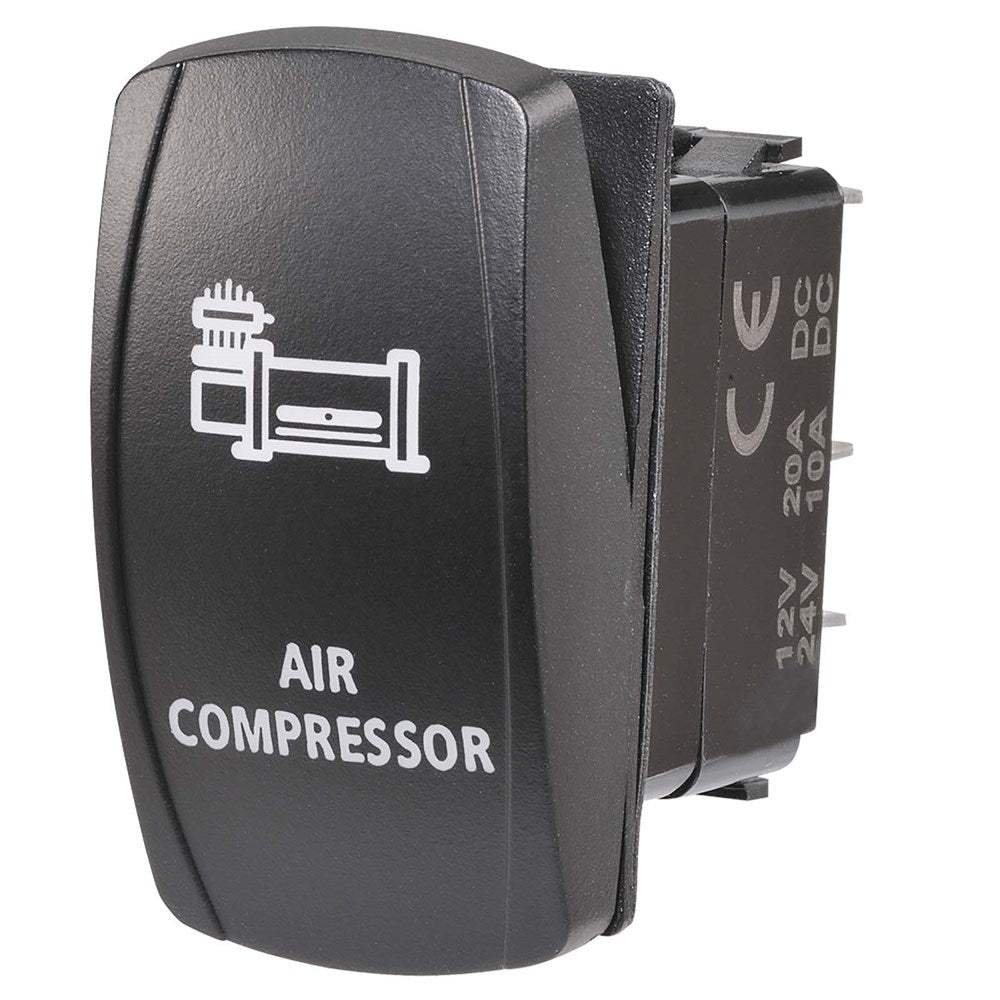 Compressor Start Stop Rocker Switch Narva 63228BL 12/24V Off/On LED Illuminated Sealed Rocker Switch With ...