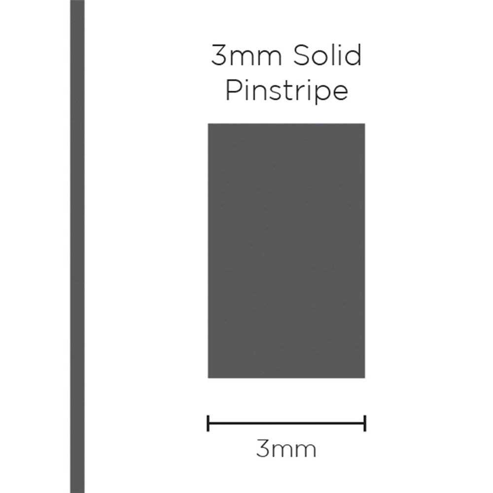 SAAS 1108 Pinstripe 3mm Solid - Charcoal