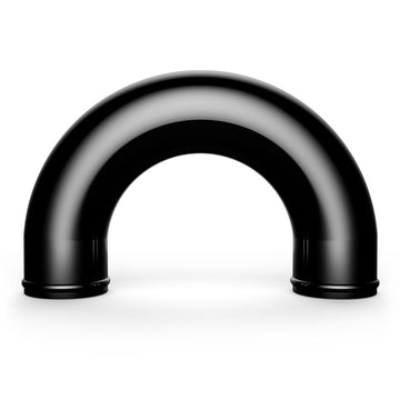 SAAS SAP76180B - 3 Inch (76mm) Diameter Aluminium Black Anodised U-Pipe/180 Degree Joiner