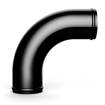 SAAS SAP7690B - 3 Inch (76mm) Diameter Aluminium Black Anodised 90 Degree Right Angle Joiner Pipe