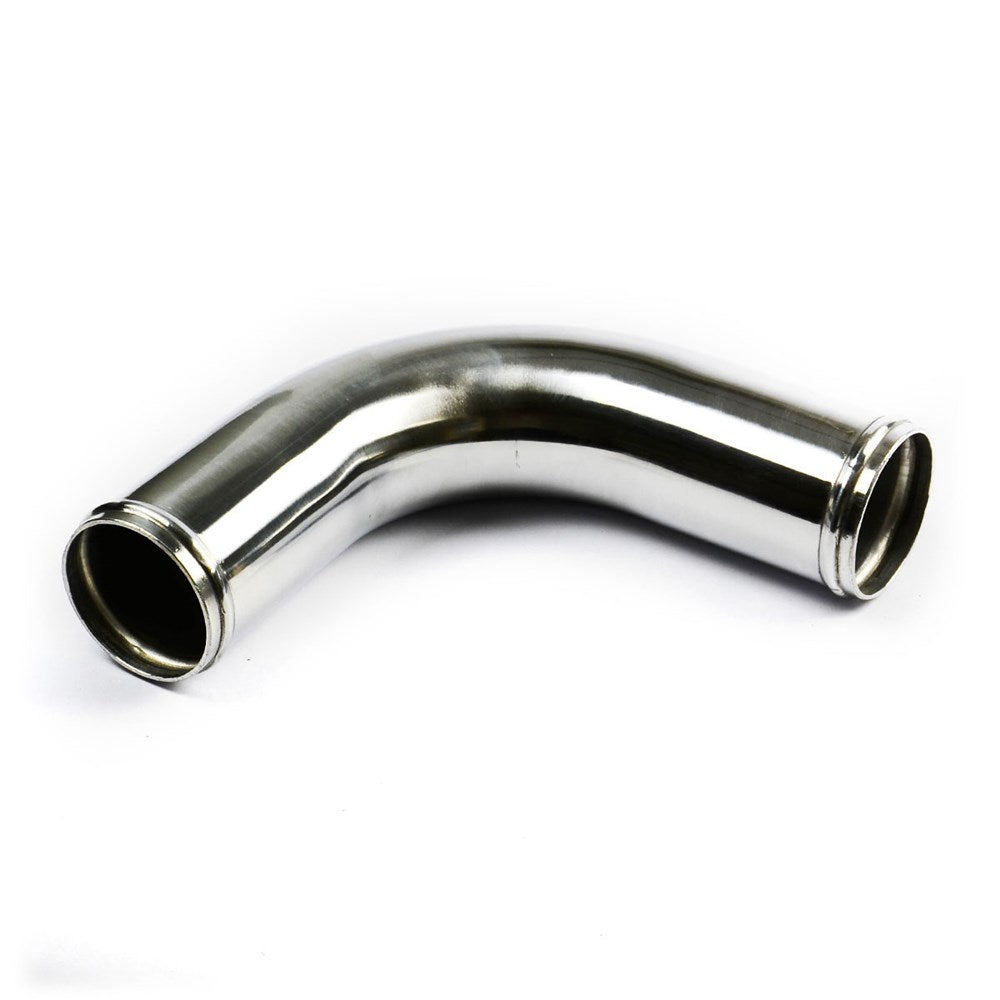 SAAS SAP7690P - 3 Inch (76mm) Diameter Polished Aluminium 90 Degree Right Angle Joiner Pipe