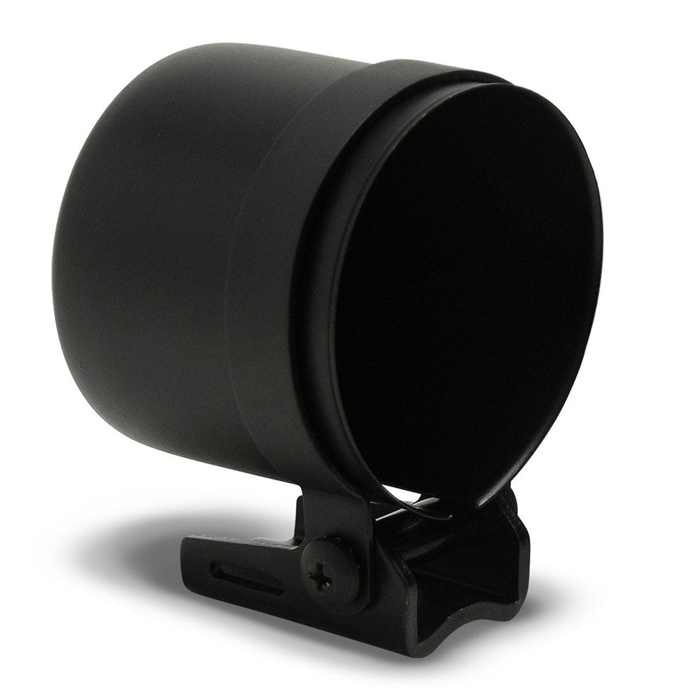 SAAS Gauge Cup 2-5/8 Inch Black Metal with Hole to Suit Electronic and Mechanical Gauges - SGC258BH