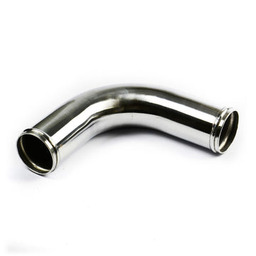 SAAS SP63902 - 2.5 Inch (63mm) Diameter Polished Aluminium 90 Degree Right Angle Joiner Pipe