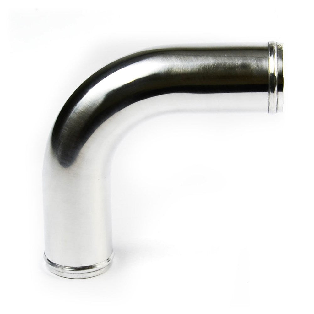 SAAS SP63902 - 2.5 Inch (63mm) Diameter Polished Aluminium 90 Degree Right Angle Joiner Pipe