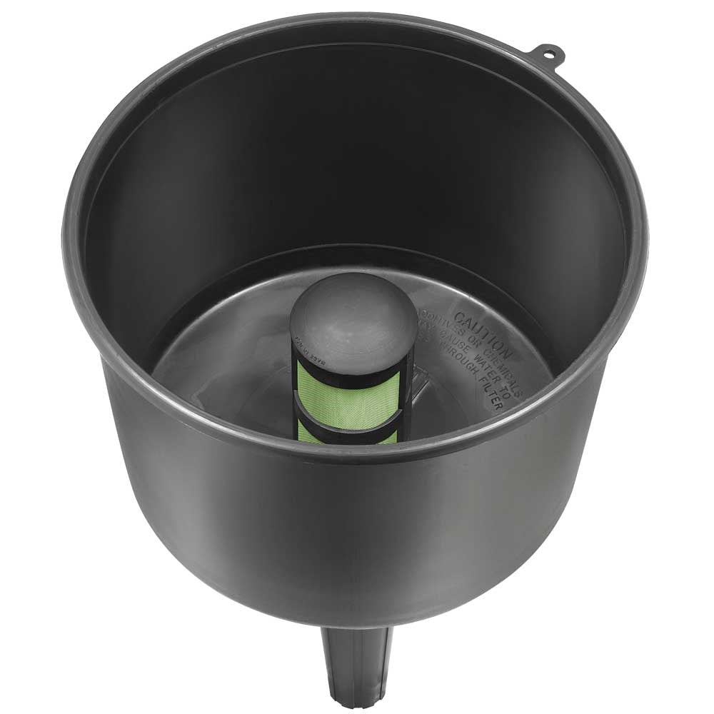 Pro Quip FloTool Mr Funnel Black Conductive Fuel Filter Funnel (19LPM) - F8C