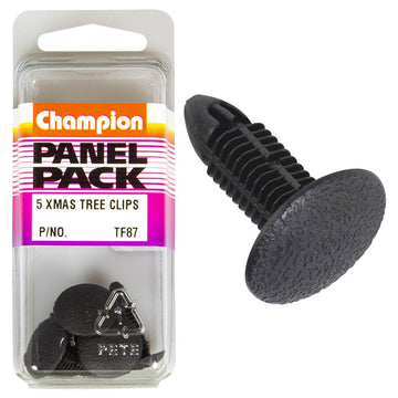 Champion Fasteners Christmas Tree Clips (18mm Head, 23mm Length, 7mm Stem) - Pack of 5 - TF87