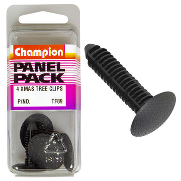 Champion Fasteners Christmas Tree Clips (25mm Head, 32mm Length, to Suit 8mm Hole) - Pack of 4 - TF89
