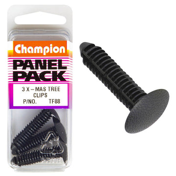 Champion Fasteners Christmas Tree Clips (18mm Head, 32mm Length, to Suit 8mm Hole) - Pack of 3 - TF88