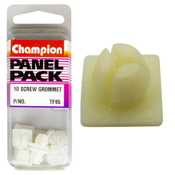 Champion Fasteners Screw Grommets (Clear/White) - Pack of 10 - TF95