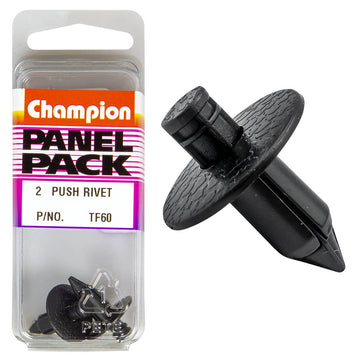 Champion Fasteners Push Rivets (18mm Head, 11mm Length, to Suit 7mm Hole) - Pack of 2 - TF60