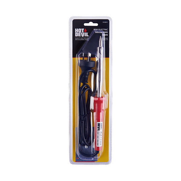 Hot Devil 80 Watt Electric Soldering Iron with Stand - HDS80W