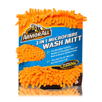 Armor All Microfibre 2 in 1 Wash Mitt - AWMITTMESH1/6AU
