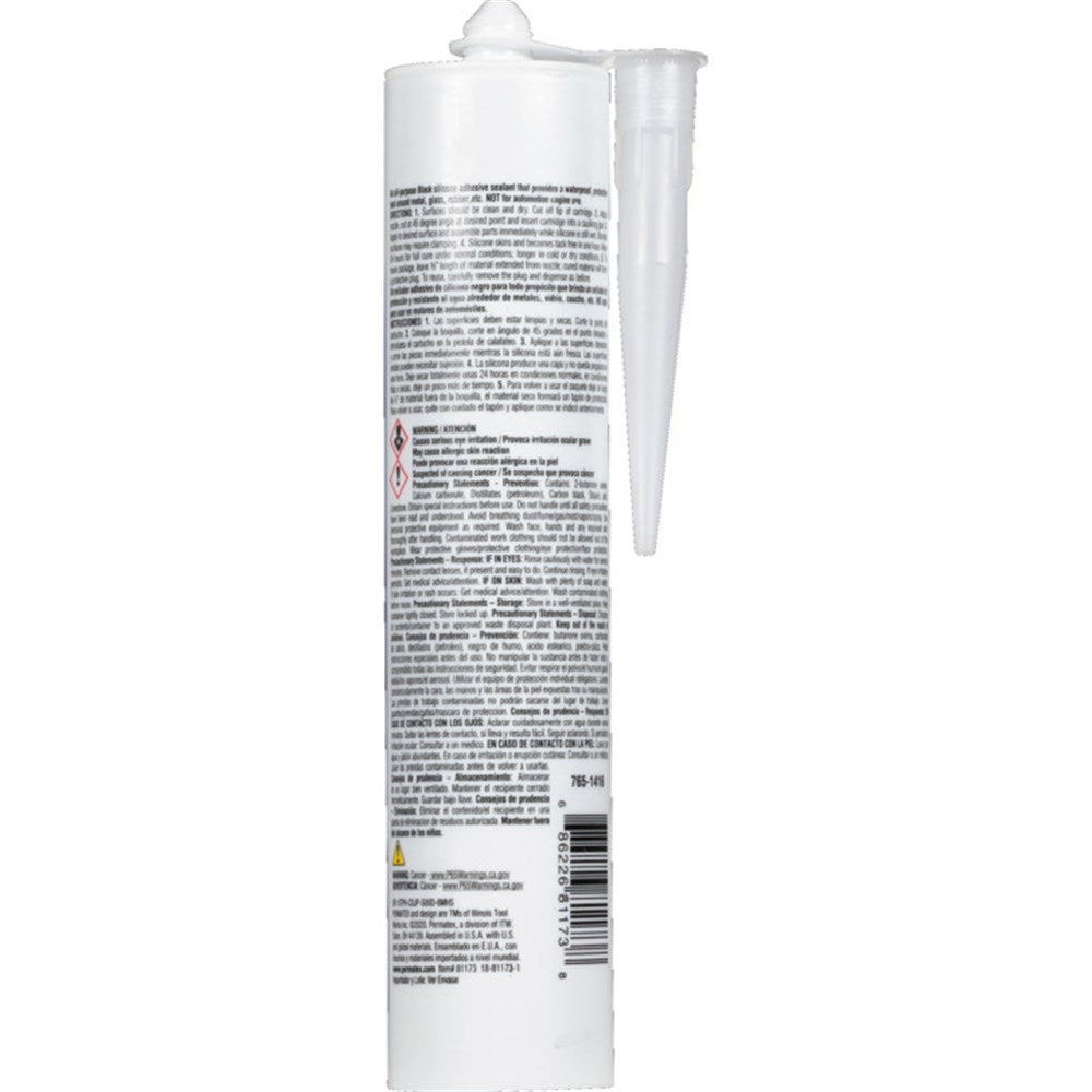 Permatex Black Silicone RTV Adhesive Sealant 365G - 81173 | Auto One