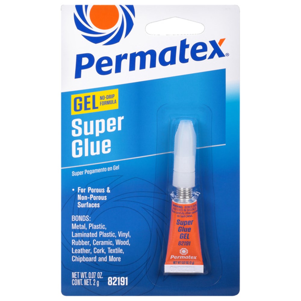 Permatex Super Glue Gel Tube Carded 2G - 82191