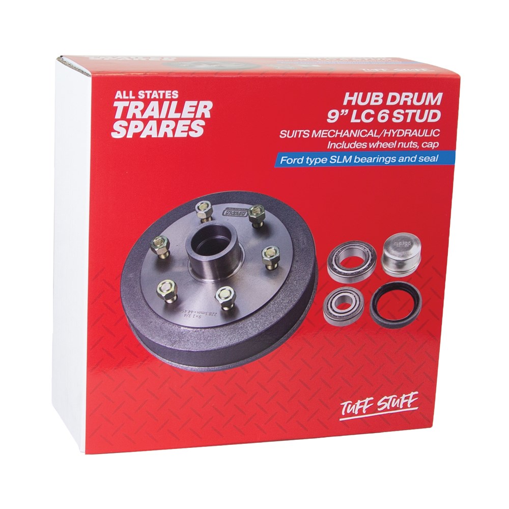 ASTSS 9" Land Cruiser Type 6x139.7mm Hub Drum to Suit Mechanical/Hydraulic Brake and SLM Bearings - R1904C