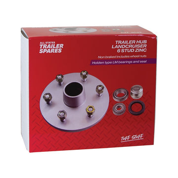 ASTSS 6-Stud Land Cruiser Type Lazy Hub (6x139.7) to Suit LM Bearings (Zinc) - R1909B