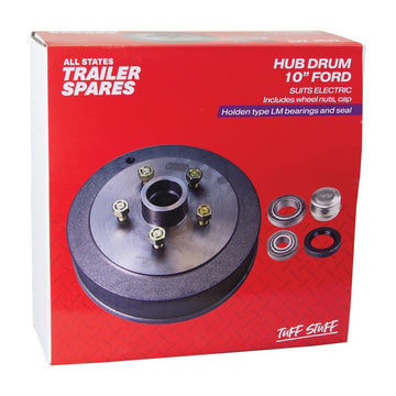 ASTSS Ford Type 10" Hub Drum (5x114.3) to Suit LM Bearings - R1921