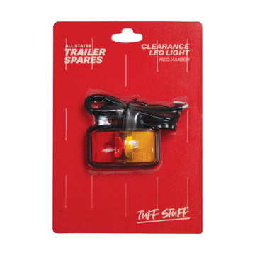 ASTSS 12/24V LED Red/Amber Clearance Side Marker Lamp - R4127CLED