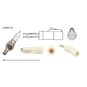 NTK Oxygen Sensor - OZA687-D2