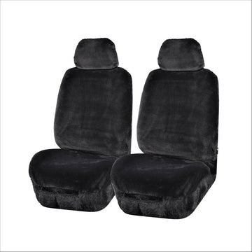 My Car Universal Front Seat Covers Size 30/35 Charcoal Finesse FAUXA3508