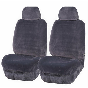 MyCar Universal Front Seat Covers Size 30/35 - Grey Finesse - FAUXA3507