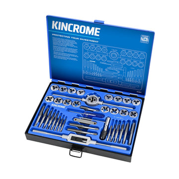 Kincrome Precision Machined and Hardened 39 Piece Metric Tap and Die Set - K12021