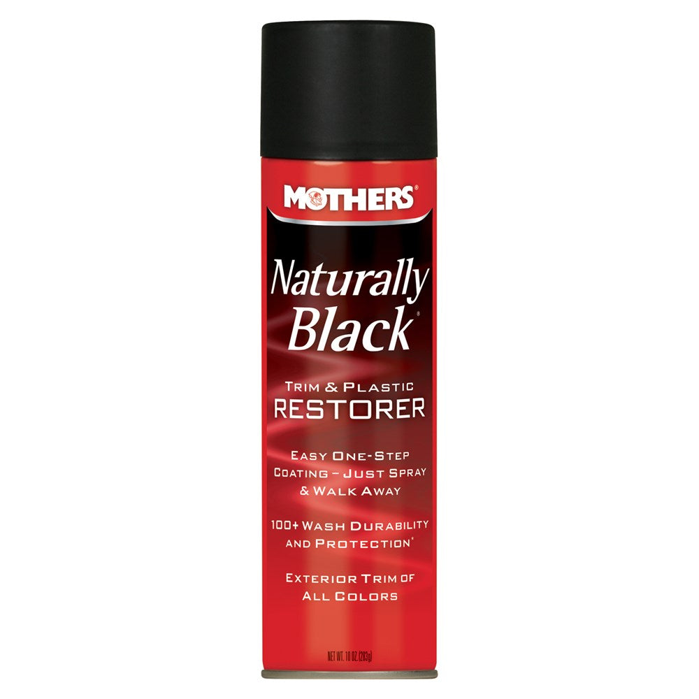 Mothers 656110 Naturally Black Trim & Plastic Restorer - 283g Aerosol (Pickup Only)