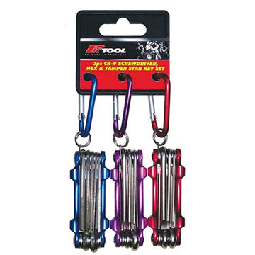 PKTool  Cr-V Screwdriver, Tamper Star & Hex Set - 3 Piece  - PT11980