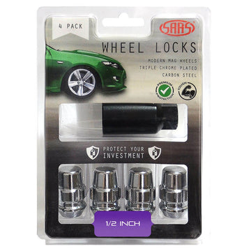 SAAS 923321 Lock Nuts Splined Acorn Bulge 1/2 Pk 4