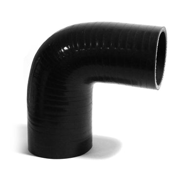 SAAS SSH907076 - 90 Degree Right Angle Silicone Reducer - 70 x 76mm (2.75 x 3 Inch) - Black