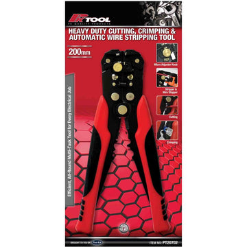 PKTool Wire Stripper & Crimper Tool - 200Mm 8” - PT20702