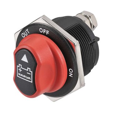 Narva 61043BL 200 Amp 'Rotary' Battery Master Switch With RemovaBLe Keyed Knob -