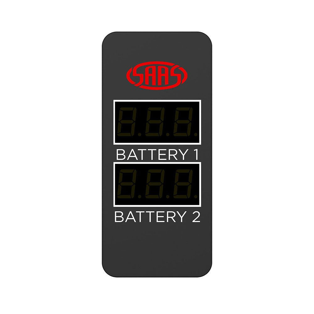 SAAS SG81514 Dual Volt Digital Switch Gauge 8V-18V Carling 49 X 24