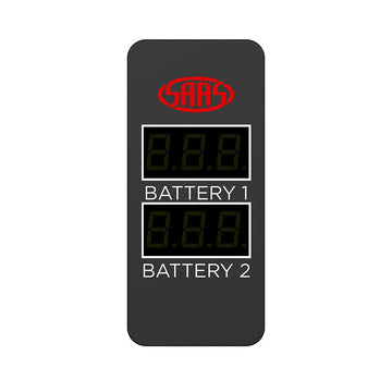 SAAS SG81514 Dual Volt Digital Switch Gauge 8V-18V Carling 49 X 24