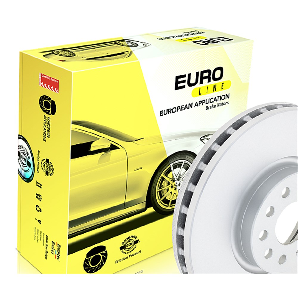 Bremtec Euro-Line GeoZinc Coated Brake Disc Rotor (Single) - BDR10190EL