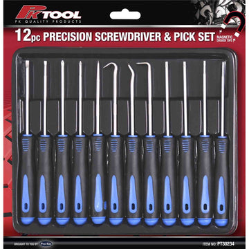 PKTool Screwdriver & Pick Set - 12 Piece  - PT30234