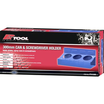 PK Tools Magnetic Tool Box Mounted Parts Tray With Can & Screwdriver Holder - PT41505