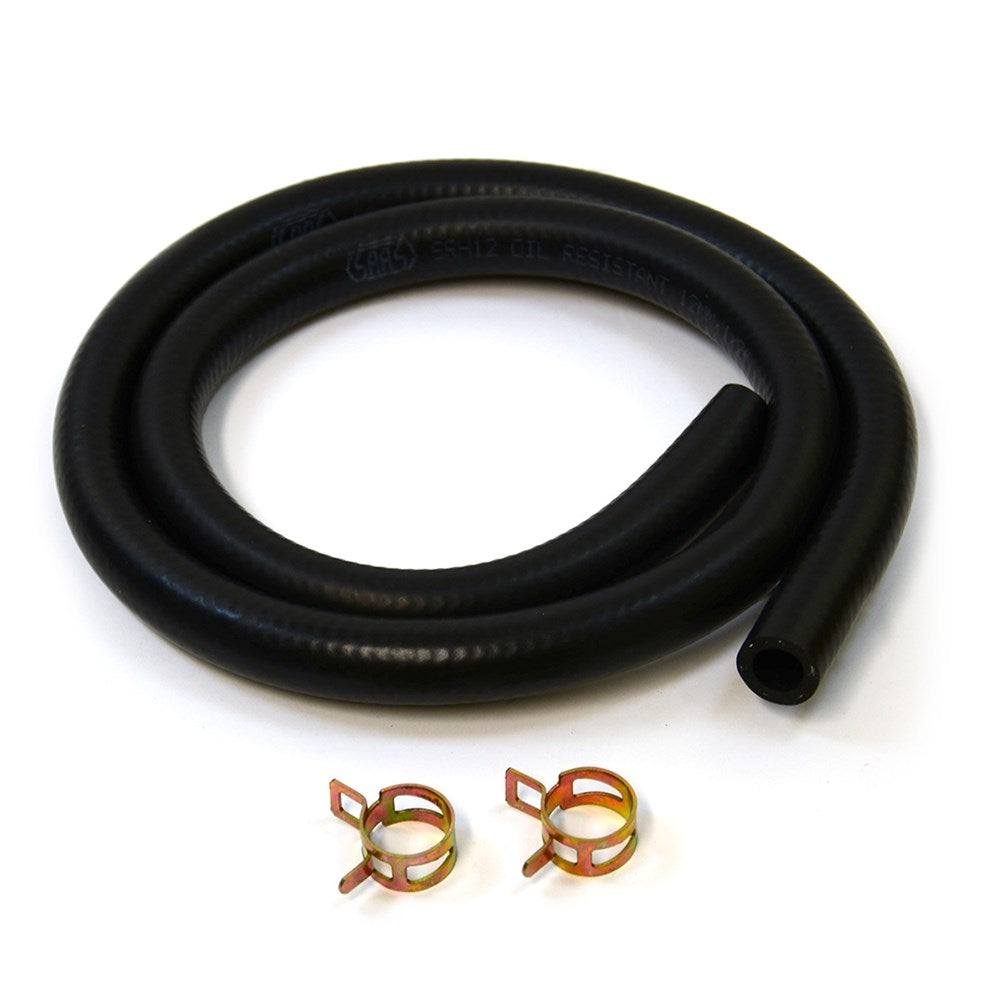 SAAS 1 Metre Oil Resistant Hose 12mm (1/2") ID with Pair of Clamps - SRH12