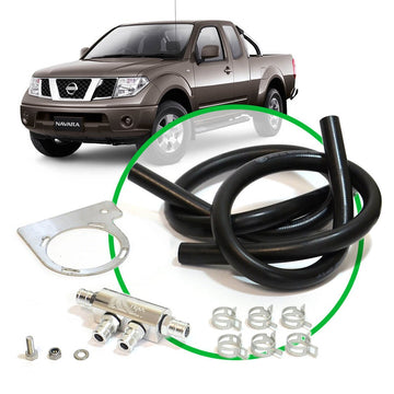 SAAS Oil Catch Can Installation Kit for SAAS ST1015 fits Navara D40 2.5L 2005 - 2015 - ST4105