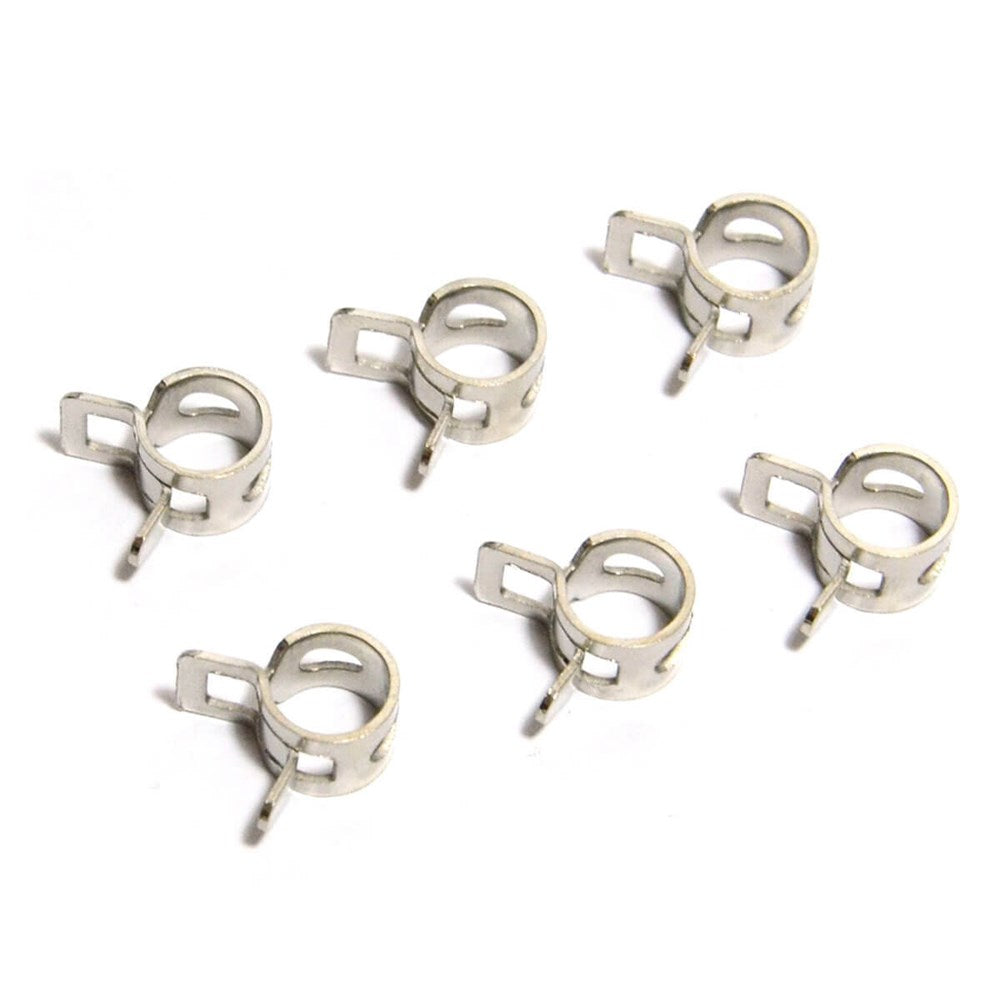 SAAS Pack of 6 Spring Hose Clamps - 4mm (5/32") - SHC4