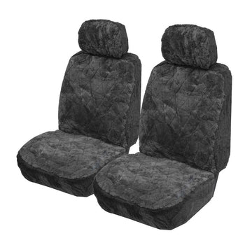 Ilana Explorer Sheepskin Seat Covers - Universal Size 30 (Charcoal) - EXP30DSCHA