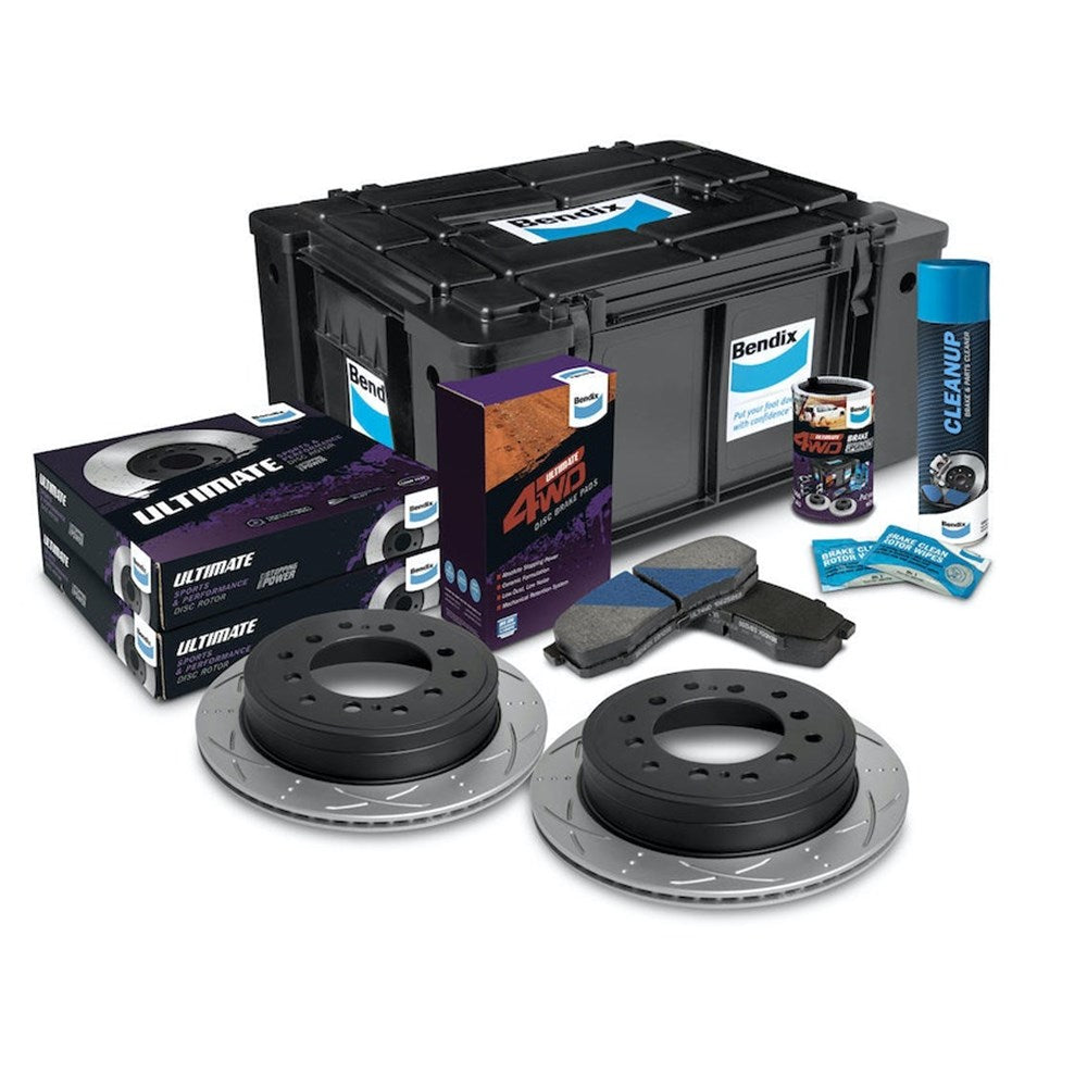 Bendix Ultimate 4WD Rear Brake Upgrade Kit for 120 Series Prado (Standard Ride Height) - U4WD-BUK41 (*Bulky Item, Freight Charges Apply)