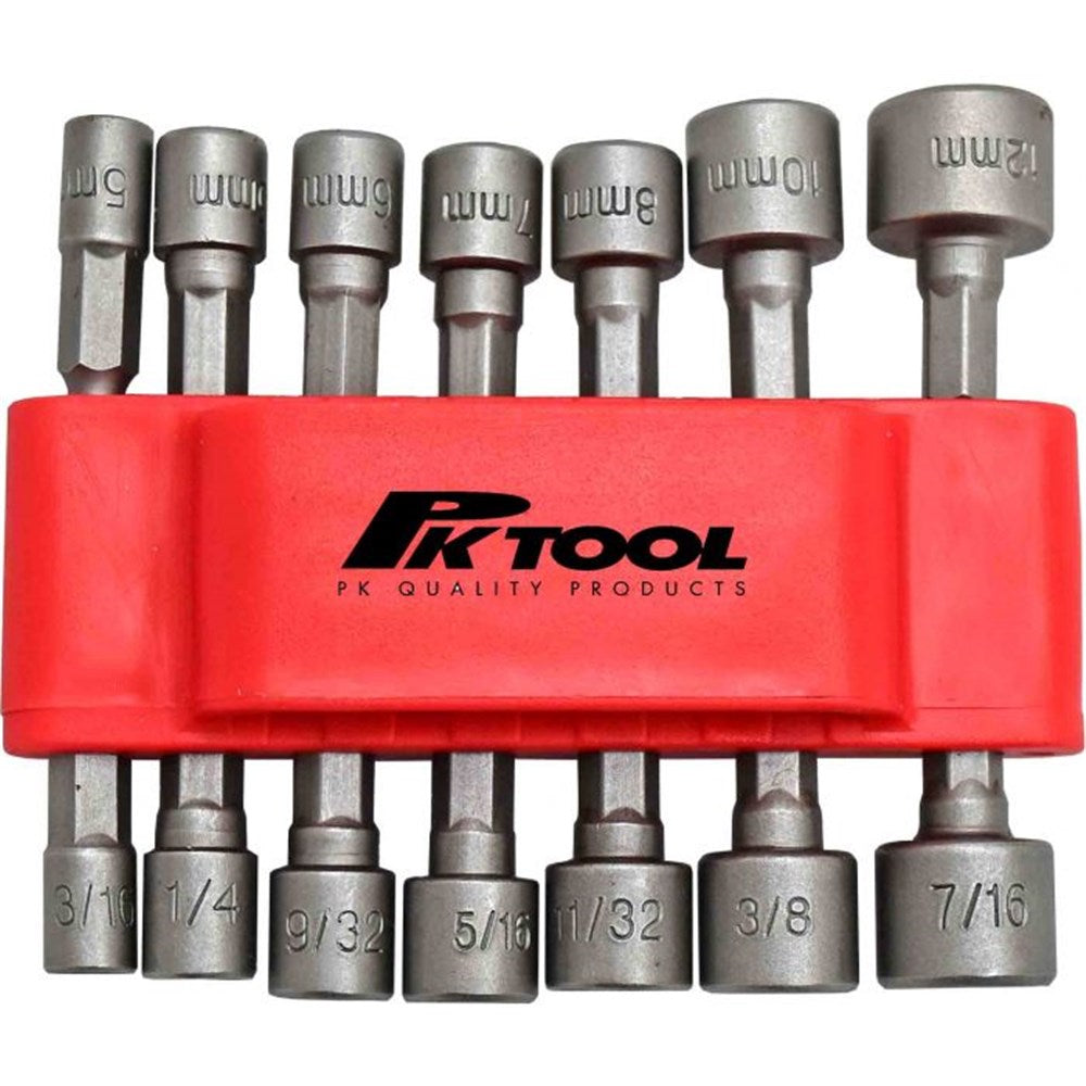 PKTool 14-Piece Metric and SAE Impact Nut Driver Set - PT10808