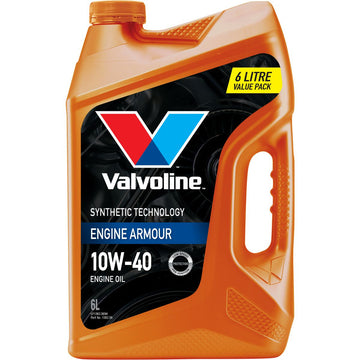Valvoline Engine Armour 10W-40 Synthetic Technology Engine Oil - 6L - 1362.06 (Pickup only)