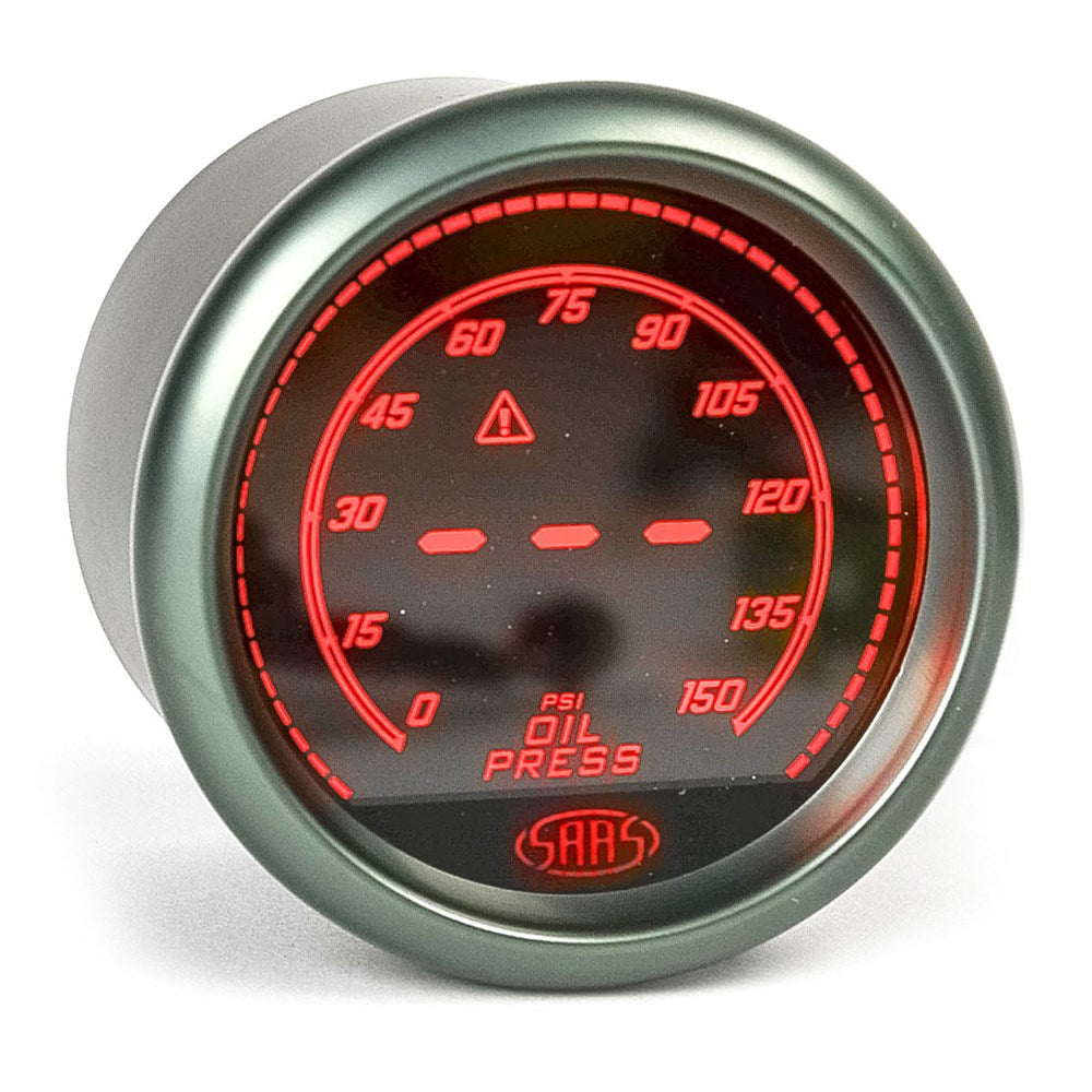 SAAS 52mm Muscle Digital Series Oil Pressure Gauge (0-150PSI) - SG41230