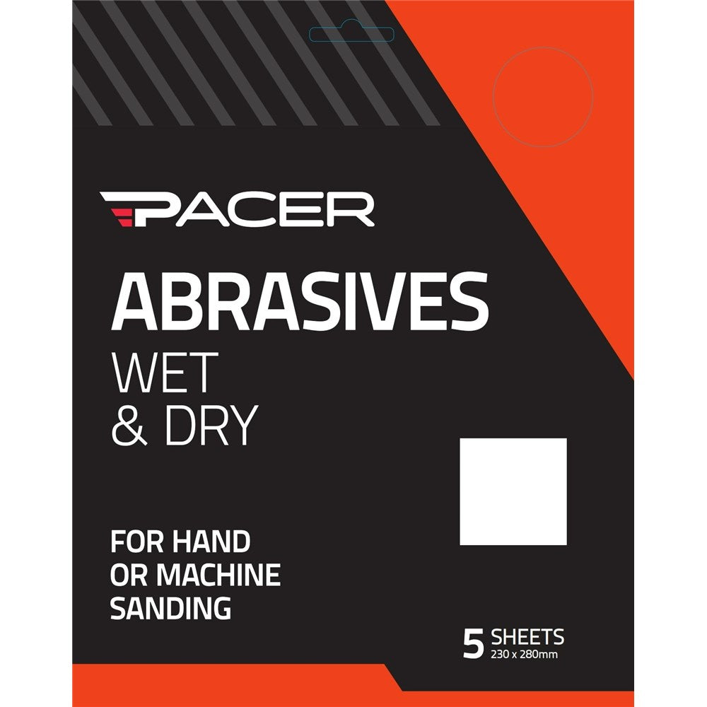 Pacer Wet & Dry 320G - 5 Pack - LWD320-5