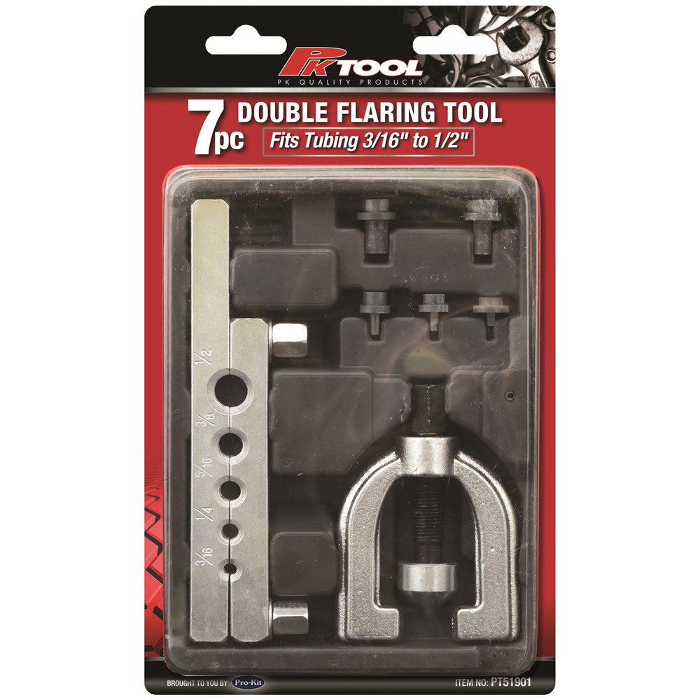 PKTool Double Flaring Tool - 7 Piece - PT51901