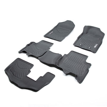 TruFit 3D to Suit 2015-2022 Ford Everest Maxtrac Tailor Made 3-Row Set of Heavy Duty Black Rubber Floor Mats - 3D-FEVE15WAGBKMAX (*Bulky Item, Freight Charges Apply)
