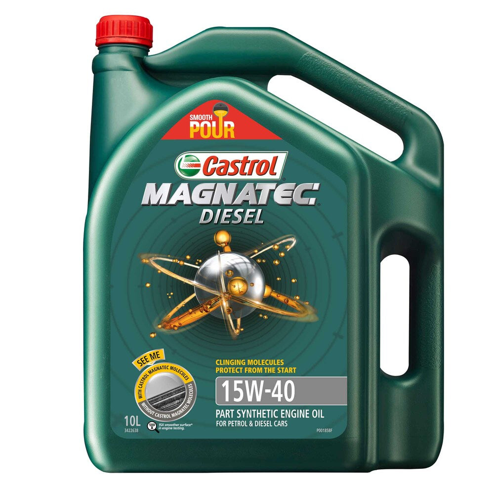 Castrol Magnatec Diesel Part Synthetic 15W-40 Engine Oil for Diesel and Petrol Engines - 10L - 3422638
